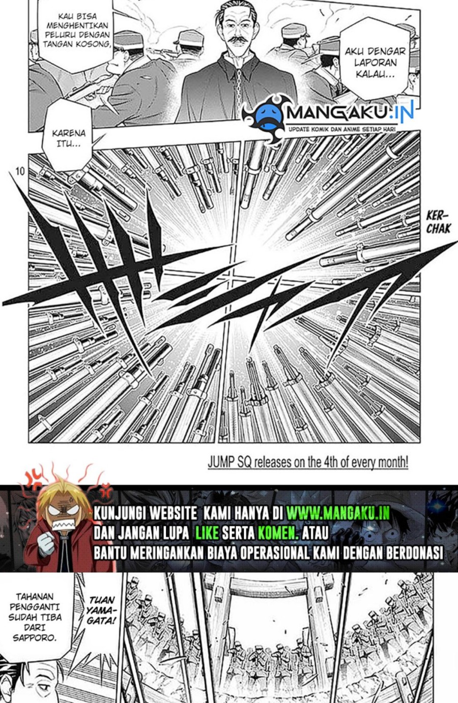 Rurouni Kenshin: Meiji Kenkaku Romantan – Hokkaido-hen Chapter 50 Gambar 9