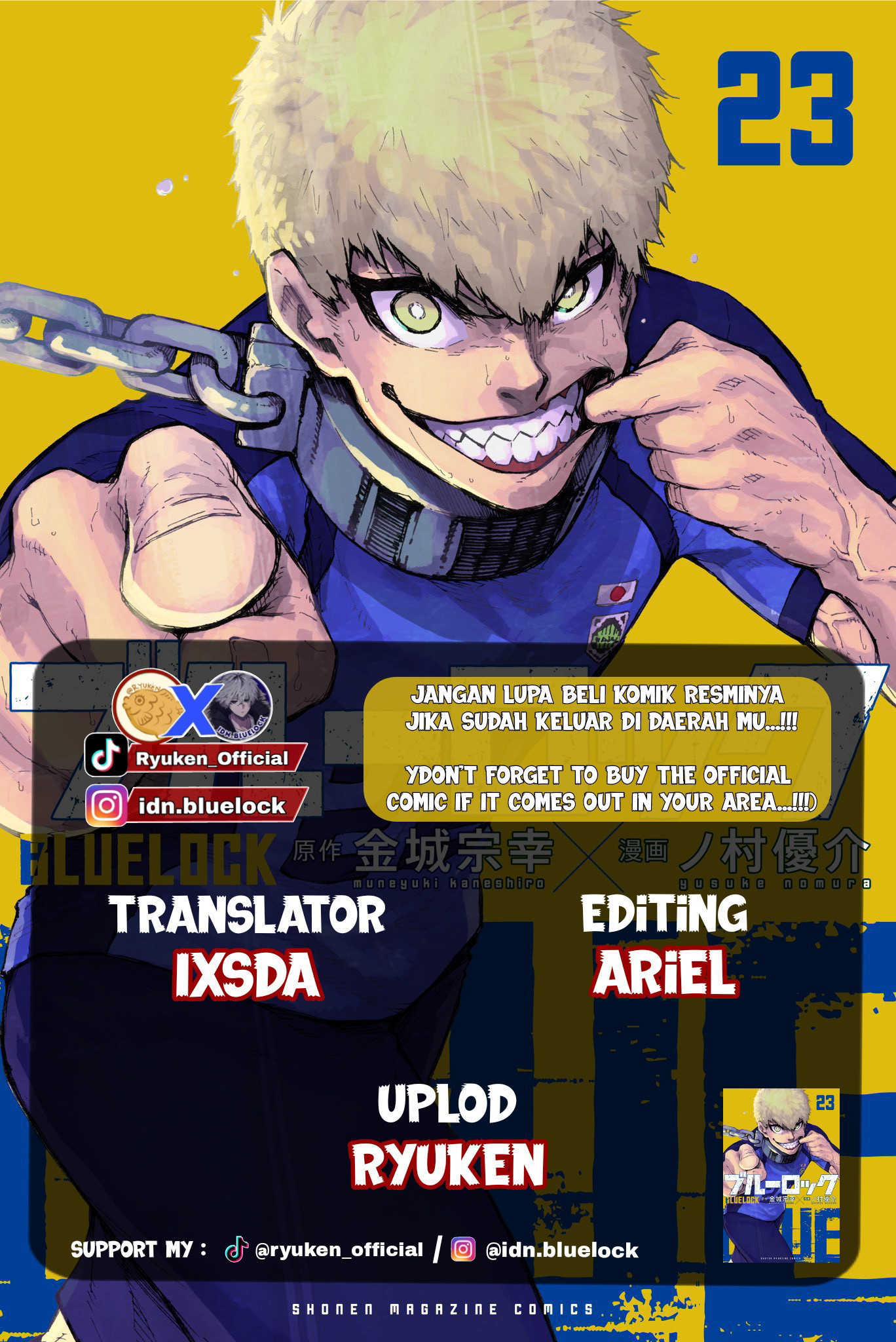 Baca Komik Blue Lock Chapter 213 Gambar 1