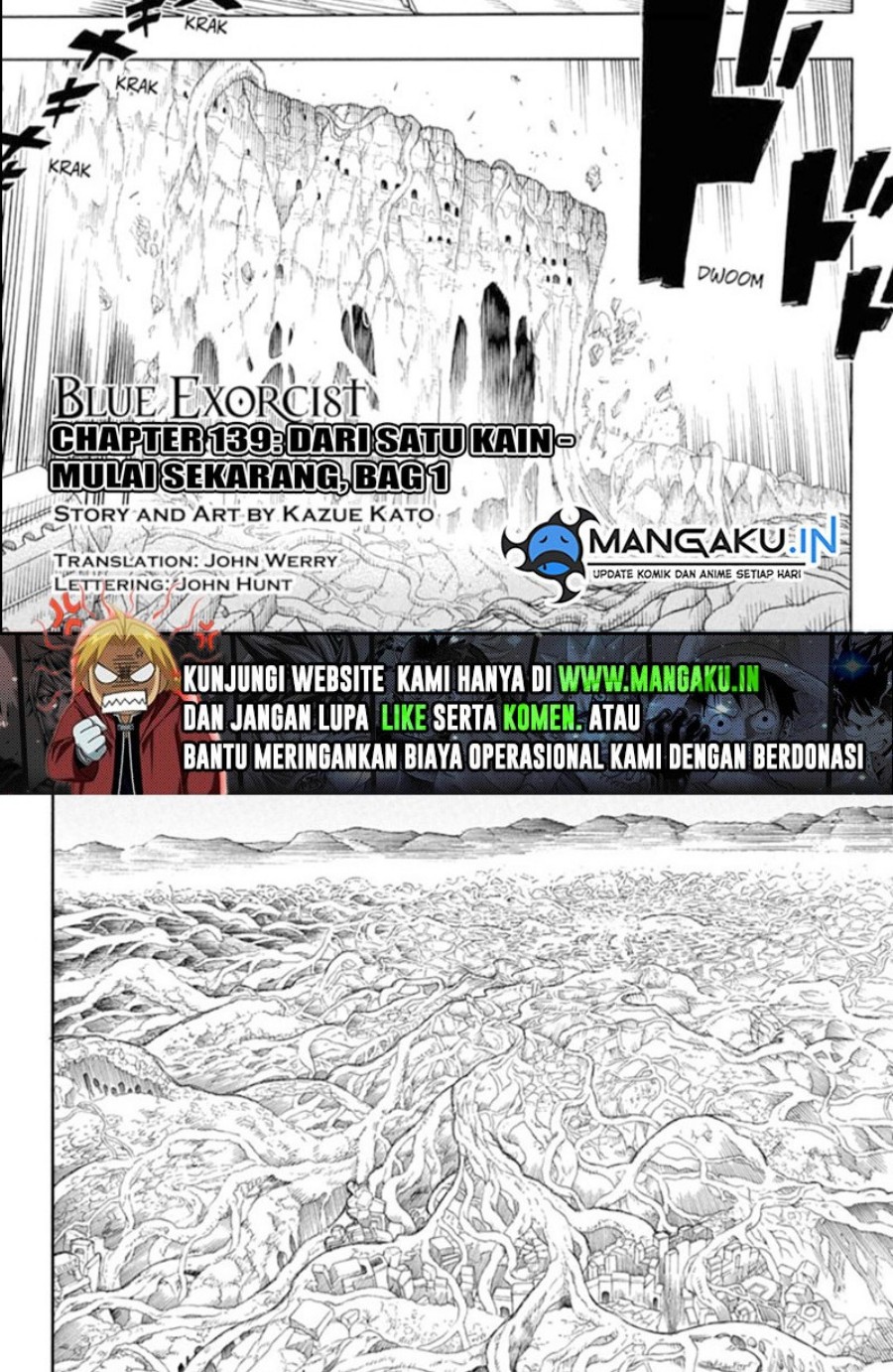 Baca Manga Ao no Exorcist Chapter 139.1 Gambar 2