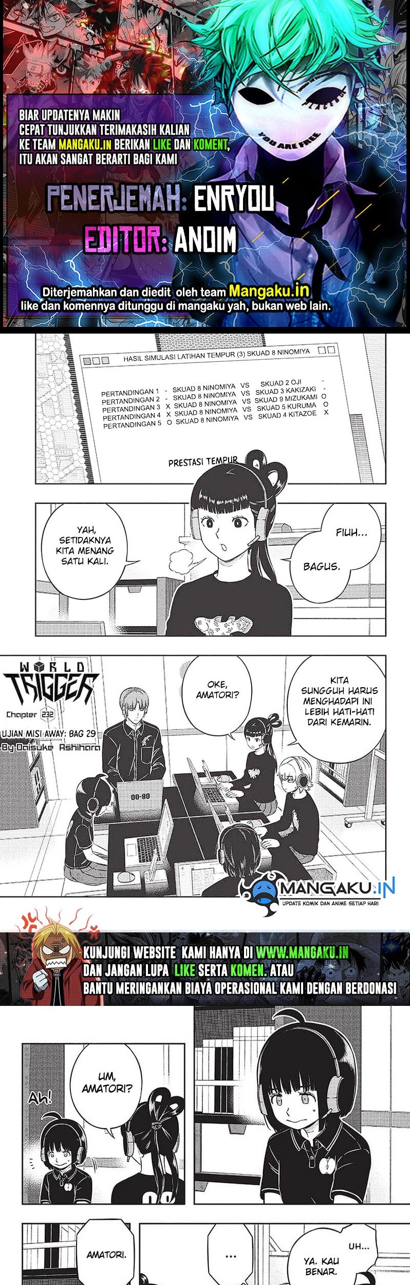 Baca Komik World Trigger Chapter 232 Gambar 1
