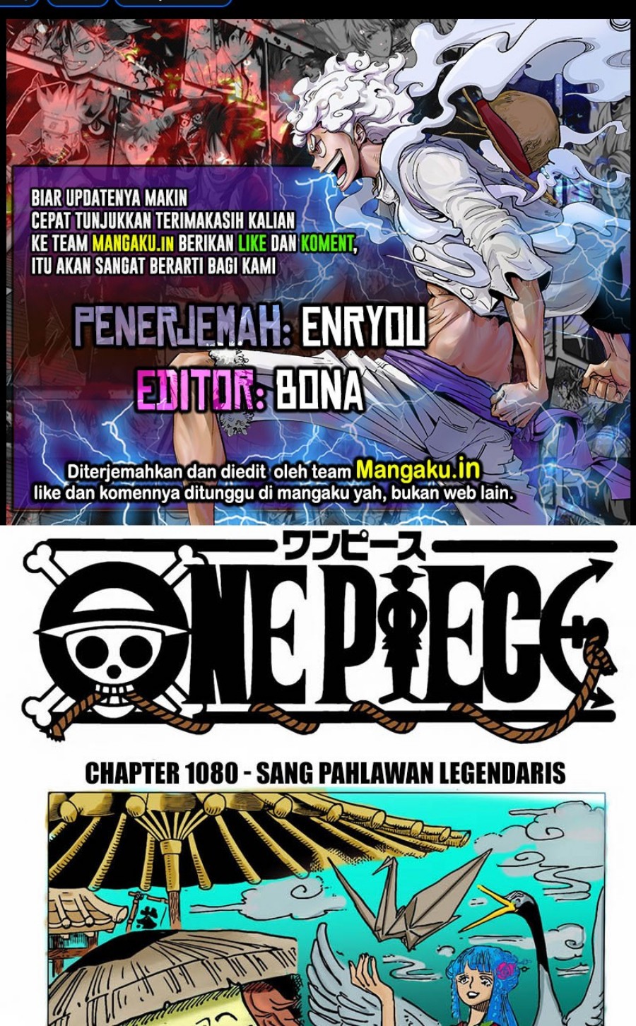 Baca Komik One Piece Chapter 1080 Gambar 1