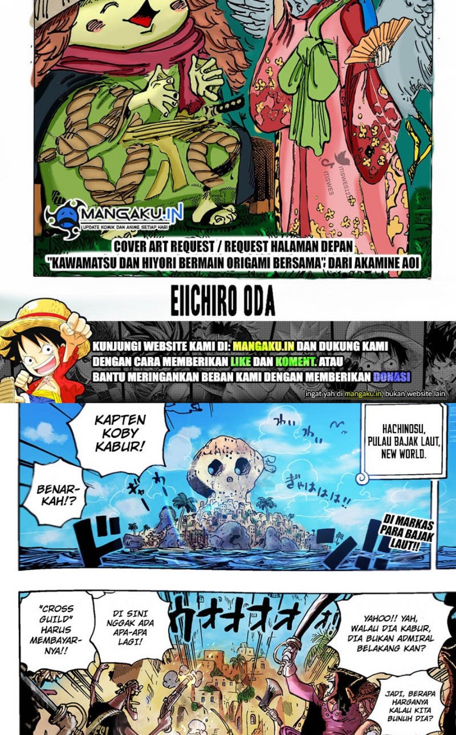 Baca Manga One Piece Chapter 1080 Gambar 2