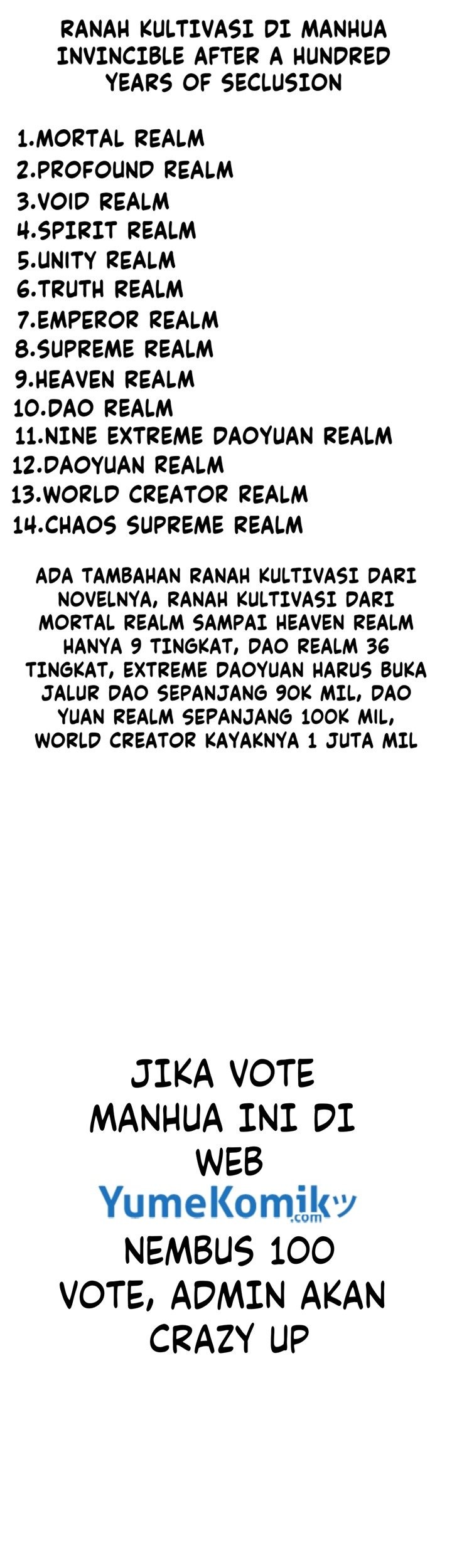 Invincible After a Hundred Years of Seclusion Chapter 70 Gambar 48