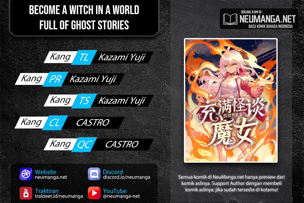 Baca Komik Become a Witch in a World Full of Ghost Stories Chapter 01 Gambar 1