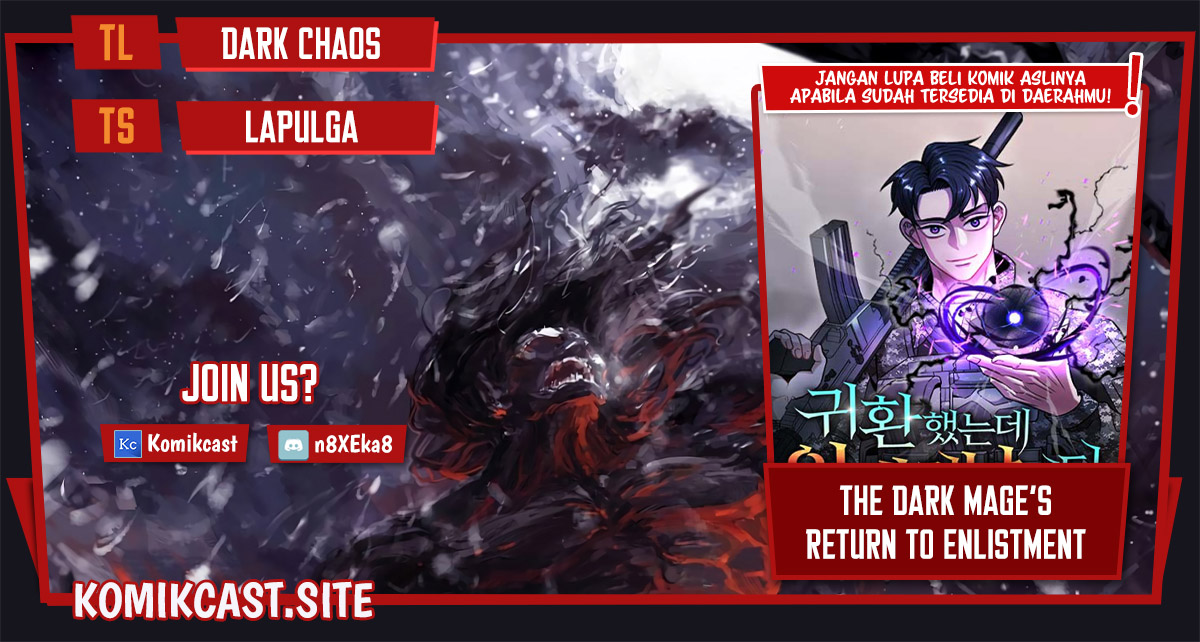 Baca Komik The Dark Mage’s Return to Enlistment Chapter 01 Gambar 1