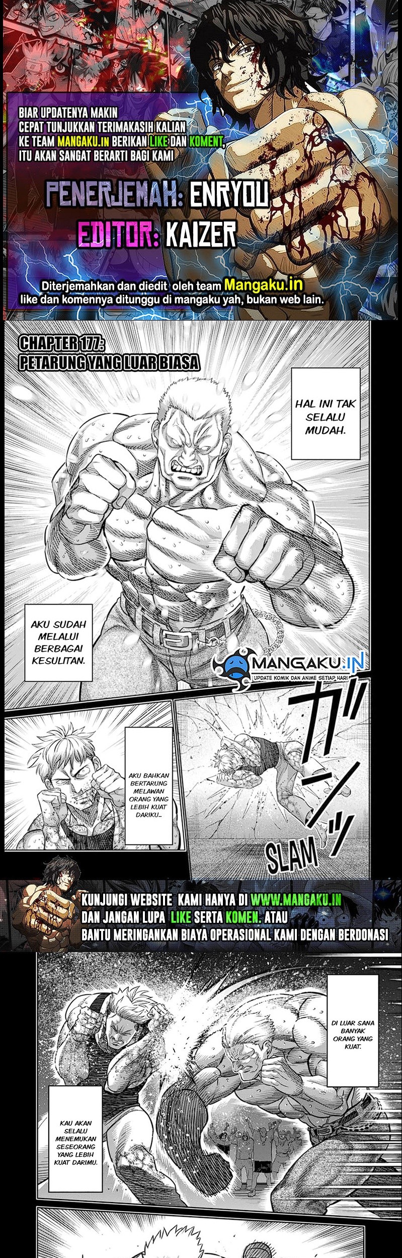 Baca Komik Kengan Omega Chapter 177 Gambar 1