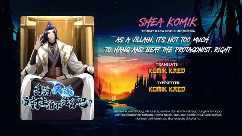 Baca Komik As A Villain, It’s Not Too Much To Hang and Beat The Protagonist, Right Chapter 08 Gambar 1