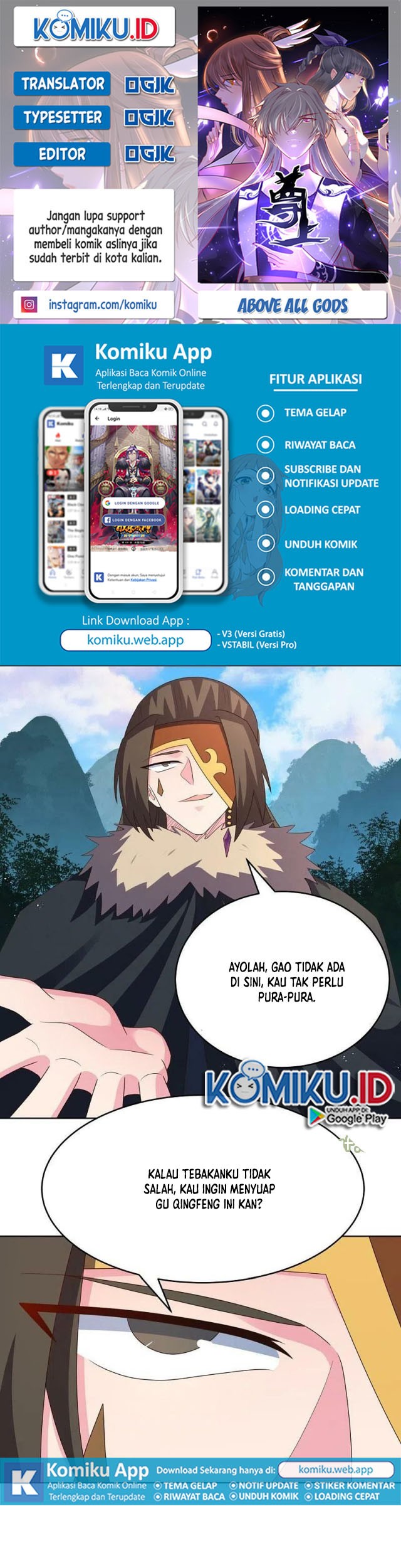 Baca Komik Above All Gods Chapter 385.5 Gambar 1