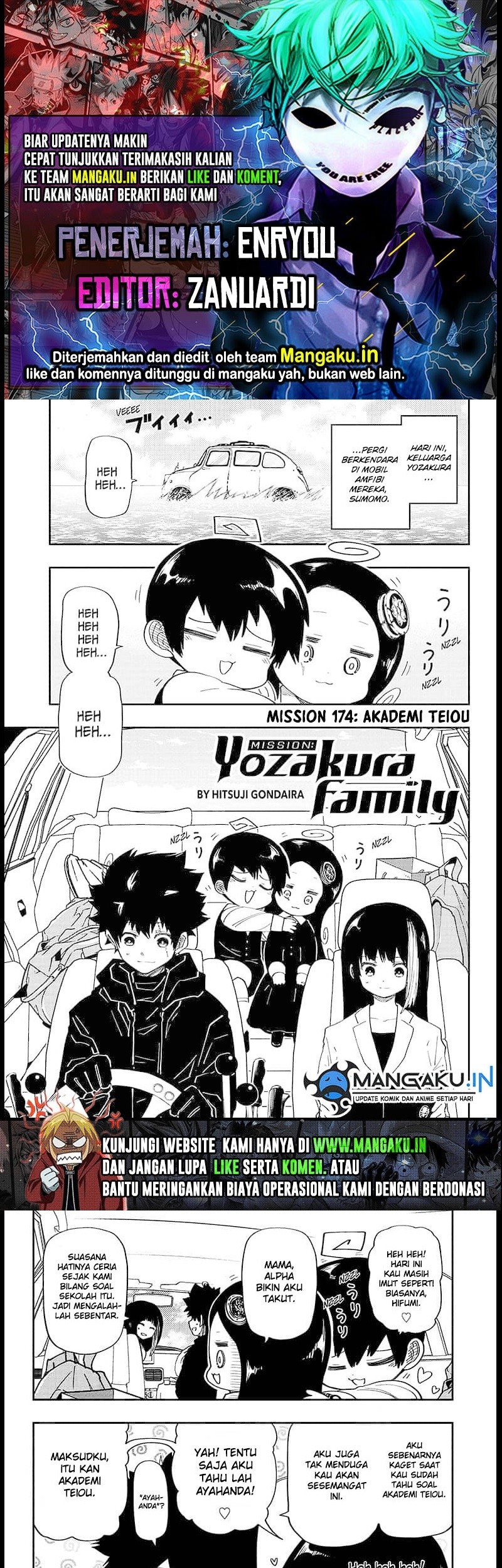 Baca Komik Mission: Yozakura Family Chapter 174 Gambar 1