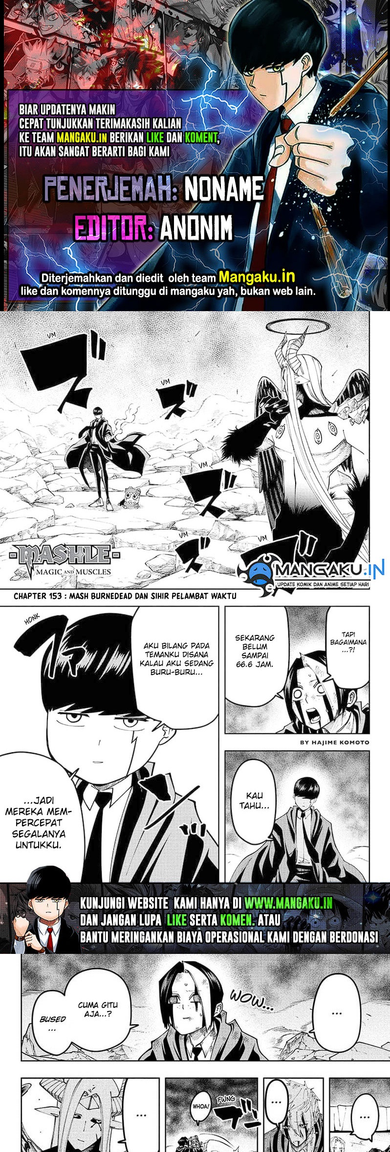 Baca Komik Mashle: Magic and Muscles Chapter 153 Gambar 1