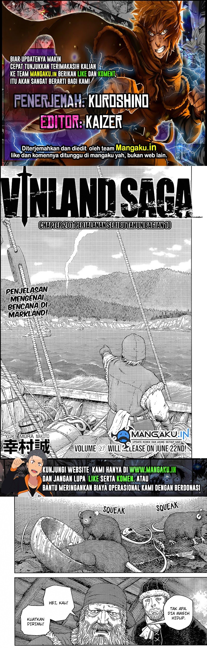Baca Komik Vinland Saga Chapter 201 Gambar 1