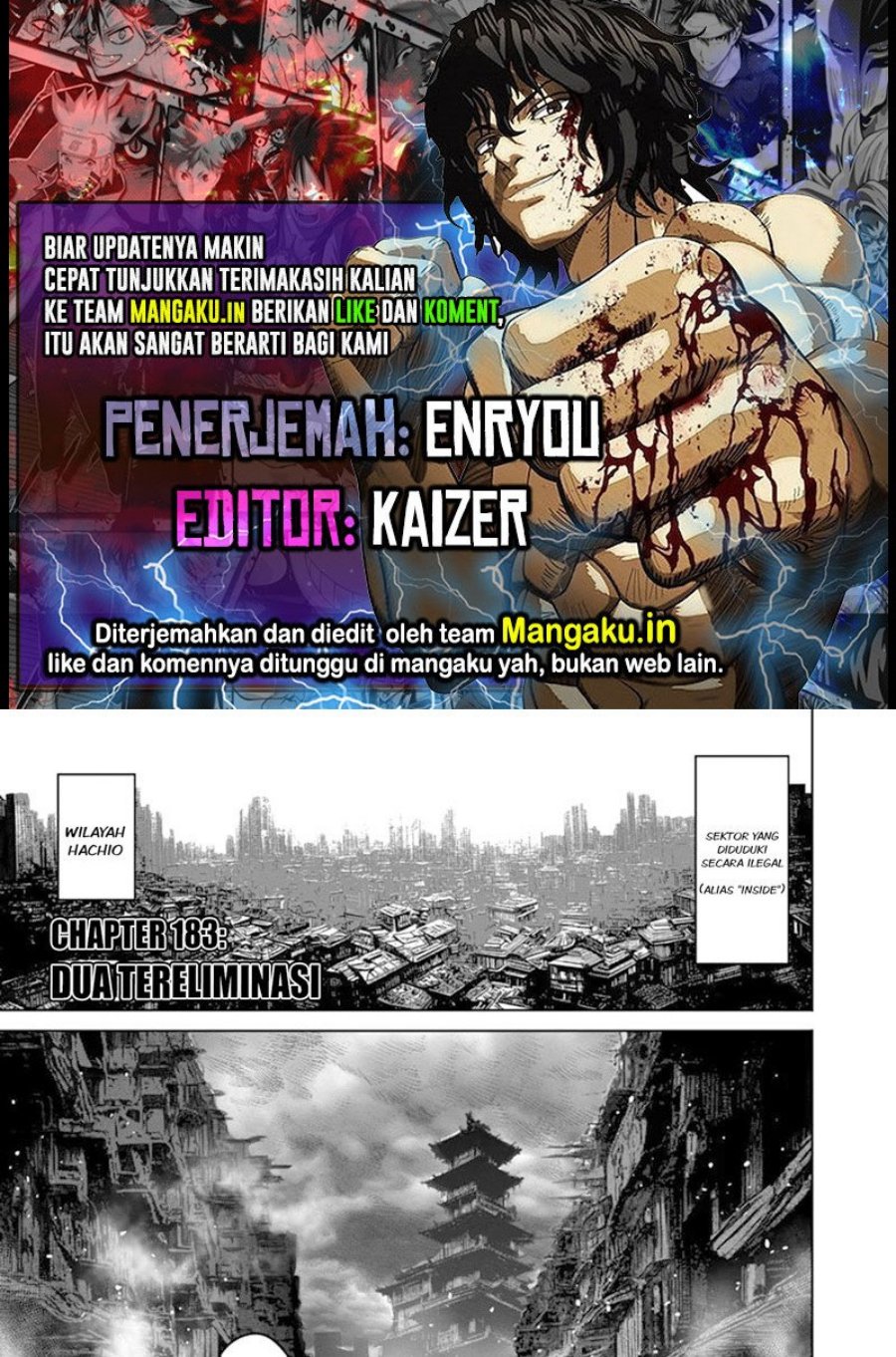 Baca Komik Kengan Omega Chapter 183 Gambar 1