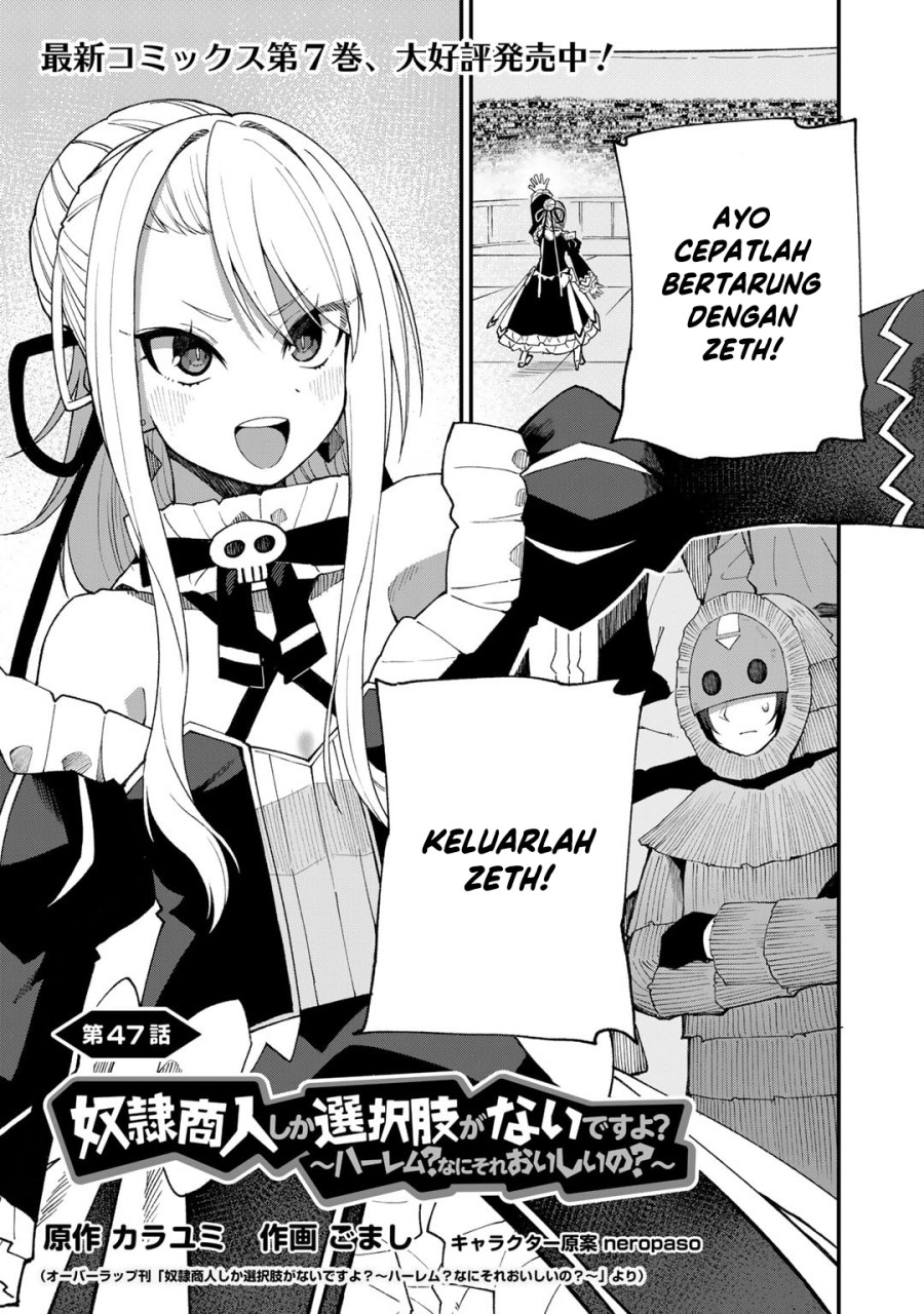 Baca Manga Dorei Shounin shika Sentakushi ga nai desu yo? ~Harem? Nani sore oishii no?~ Chapter 47 Gambar 2