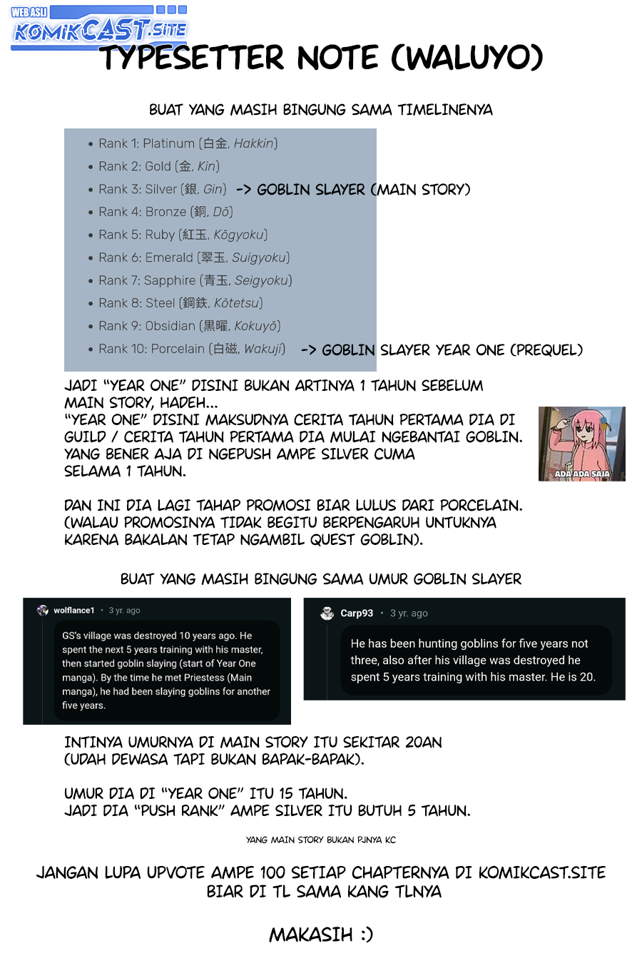 Komik Goblin Slayer Side Story: Year One - Chapter Chapter 54 - Halaman 26