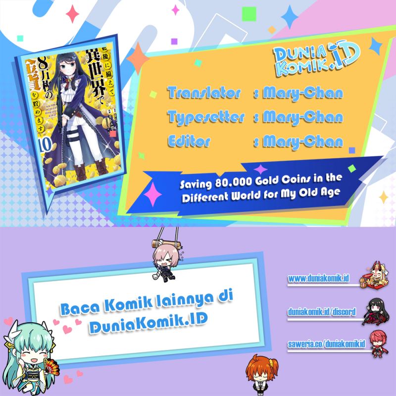 Baca Komik Rougo ni Sonaete Isekai de 8-manmai no Kinka wo Tamemasu Chapter 84 Gambar 1