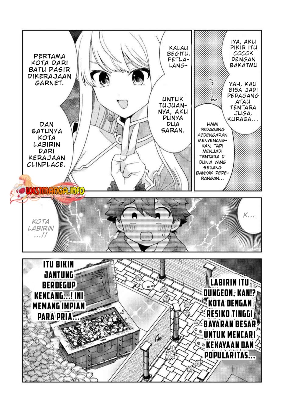 Seirei-tachi no Rakuen to Risou no Isekai Seikatsu Chapter 34 Gambar 6