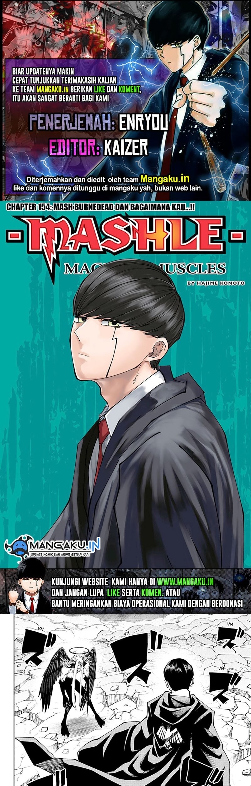 Baca Komik Mashle: Magic and Muscles Chapter 154 Gambar 1