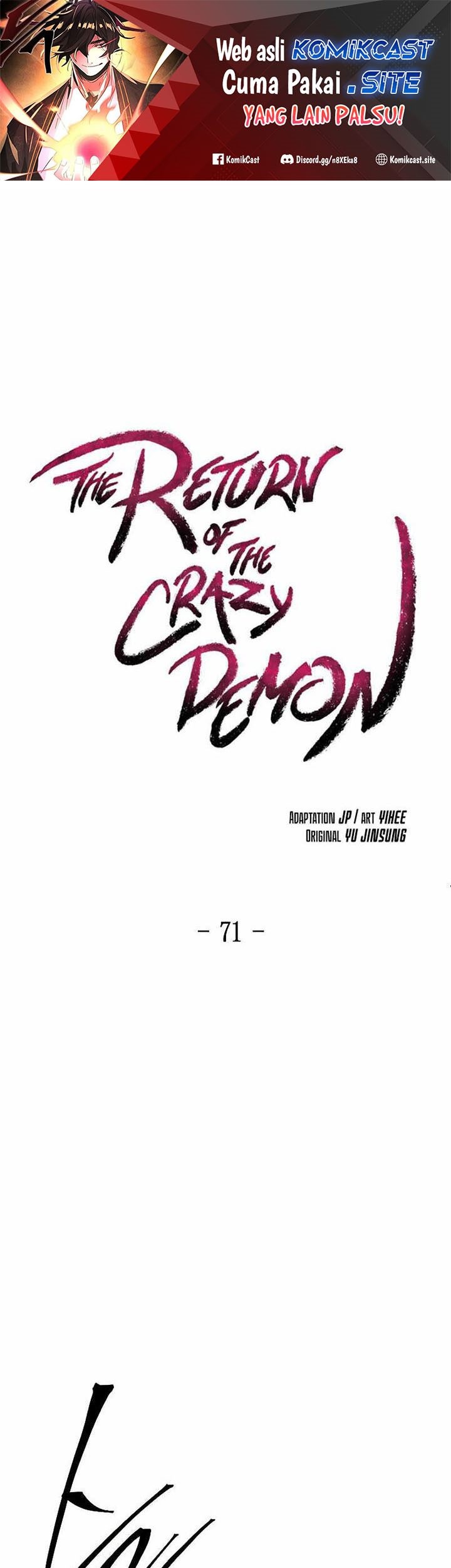 Baca Manhwa Return of the Mad Demon Chapter 71 Gambar 2