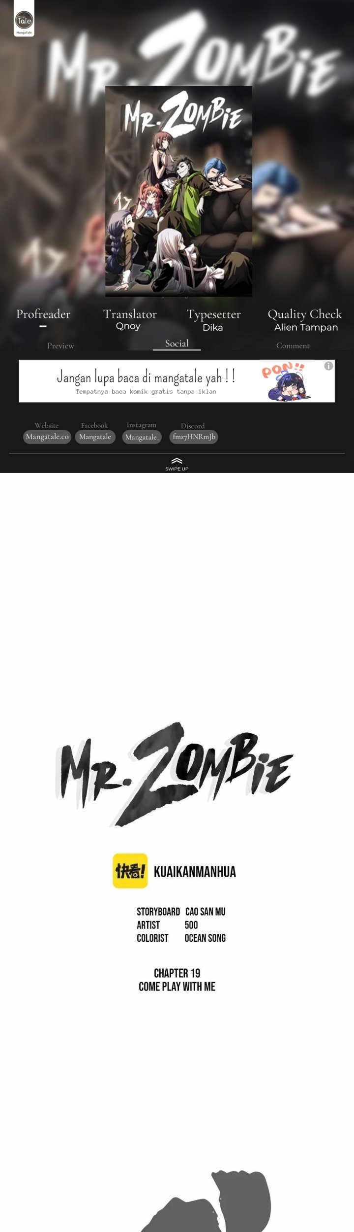 Baca Komik Mr. Zombie Chapter 19 Gambar 1