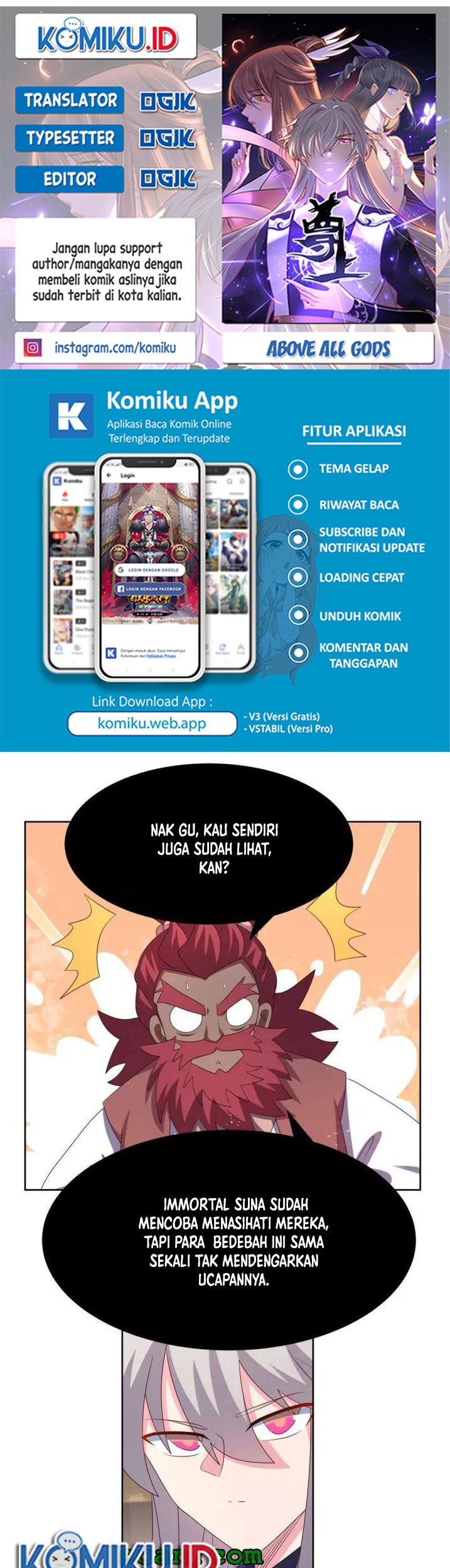 Komik Above All Gods Chapter 405 gambar nomor 1