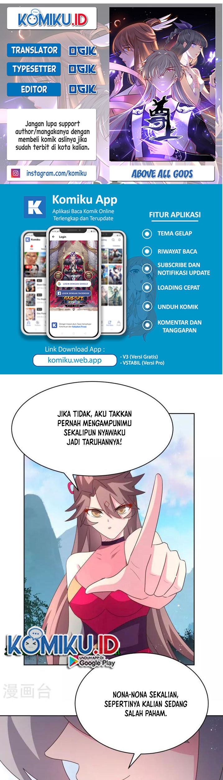 Komik Above All Gods Chapter 406 gambar nomor 1