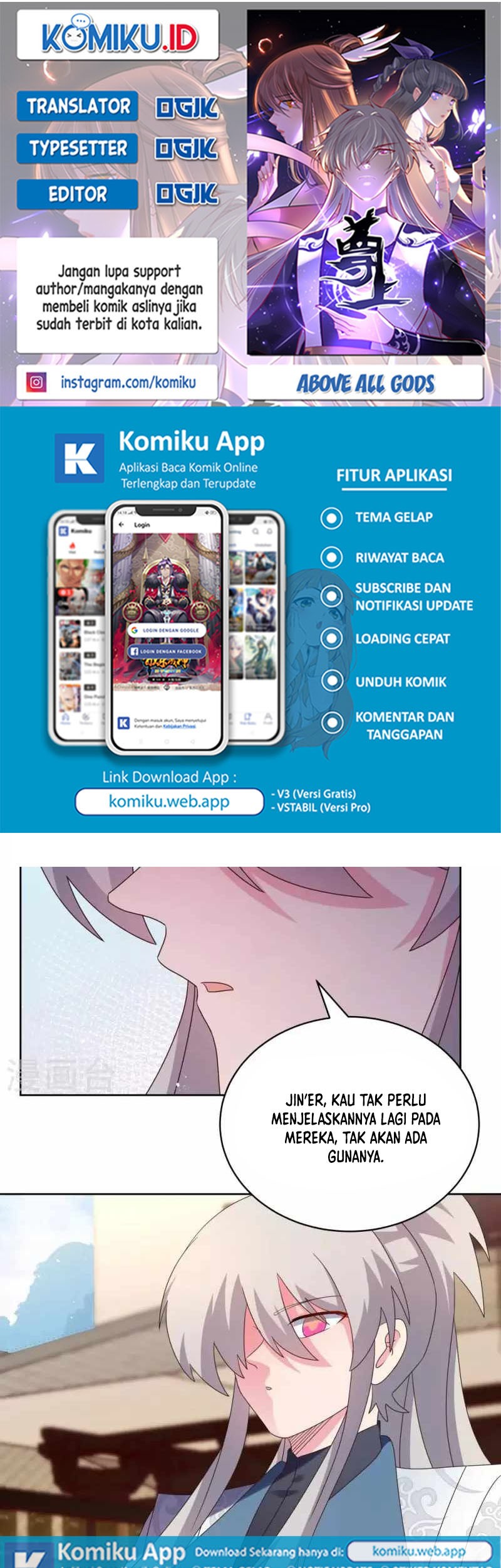 Komik Above All Gods Chapter 407 gambar nomor 1