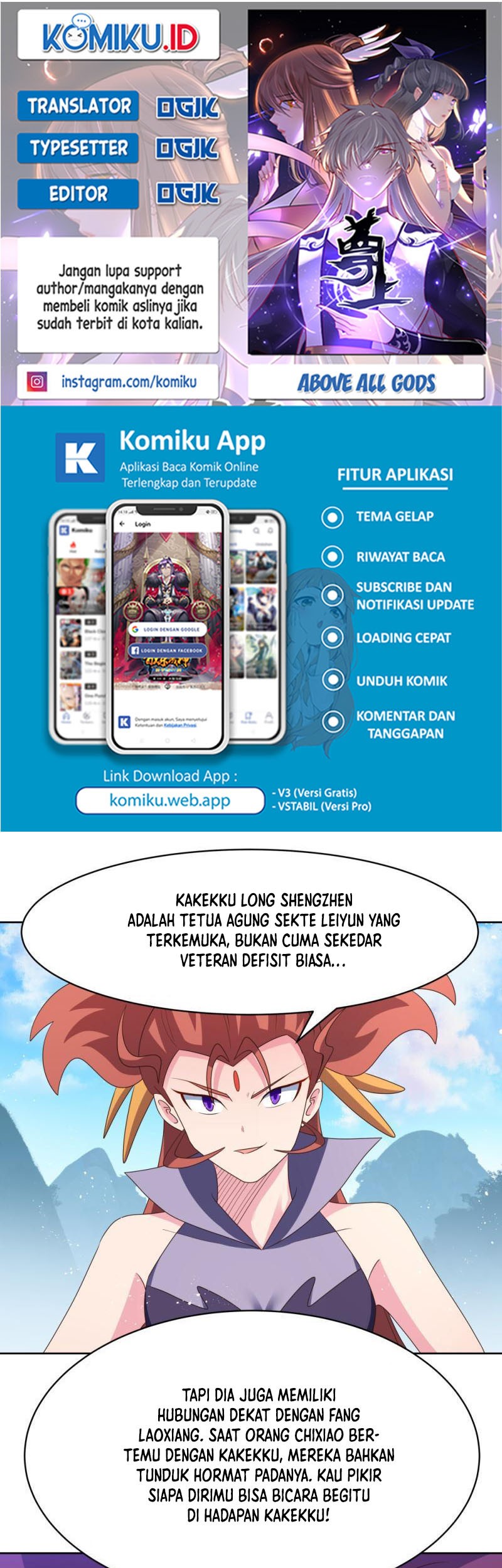 Komik Above All Gods Chapter 410 gambar nomor 1