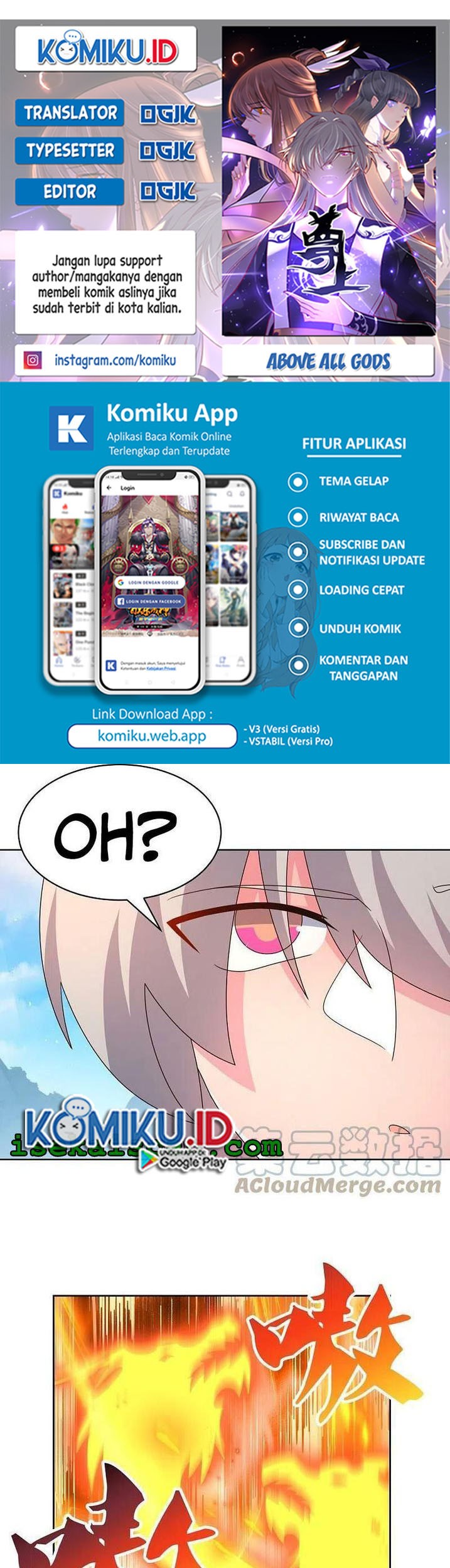 Baca Komik Above All Gods Chapter 413.5 Gambar 1