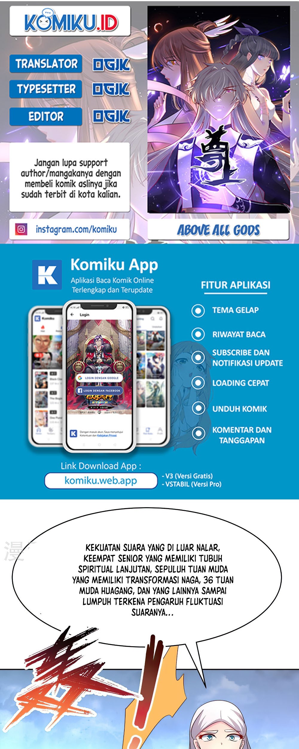 Komik Above All Gods Chapter 419 gambar nomor 1