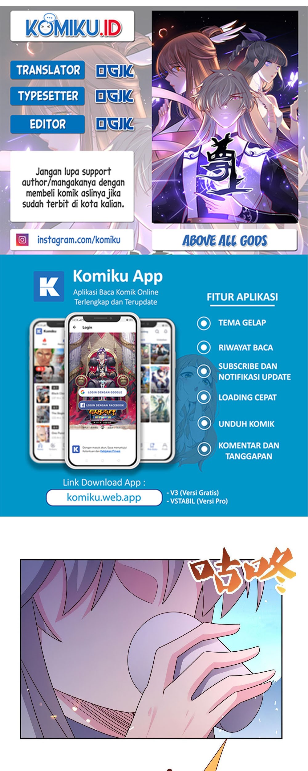 Baca Komik Above All Gods Chapter 420 Gambar 1
