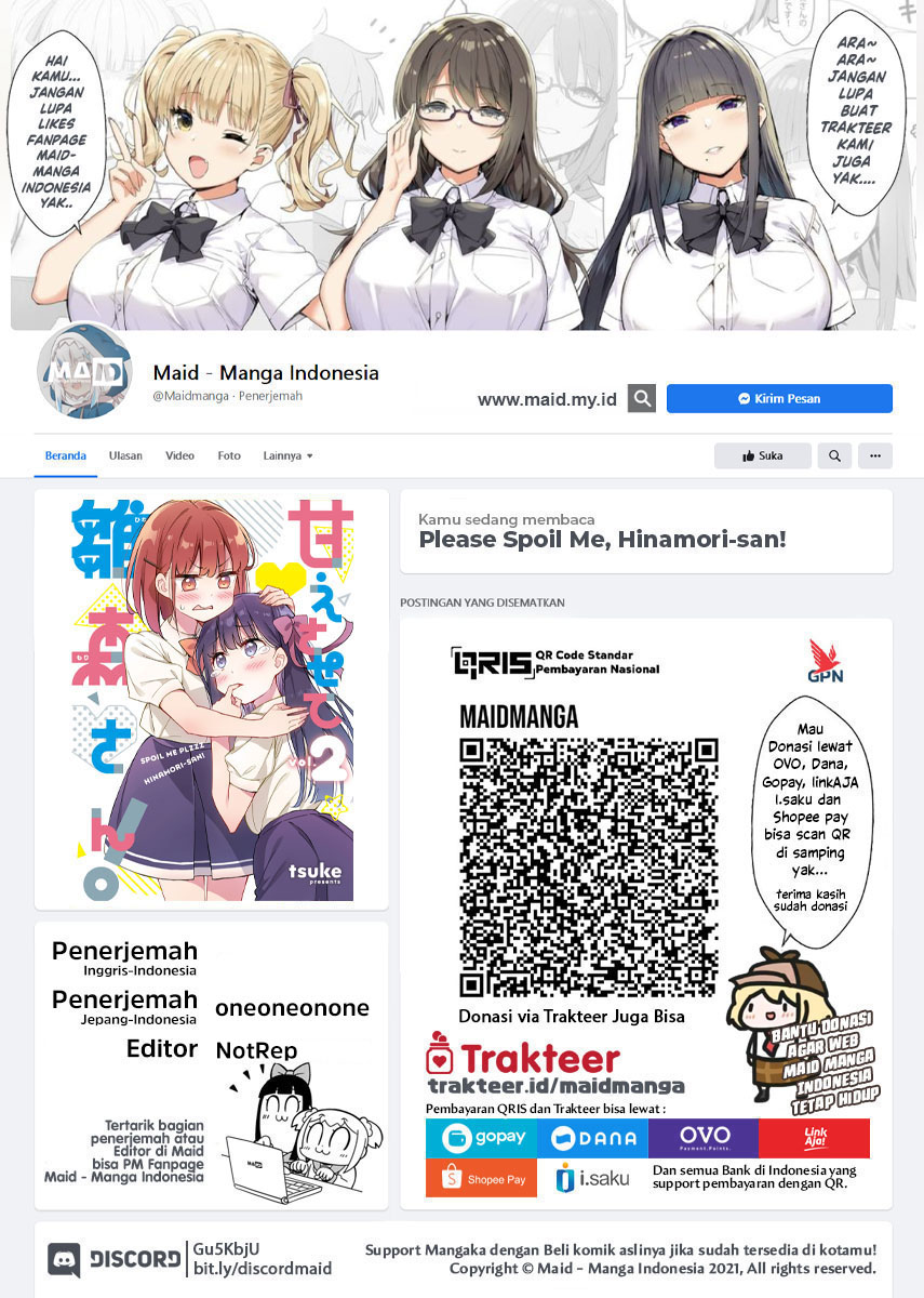 Baca Manga Please Spoil Me, Hinamori-san! Chapter 17 Gambar 2