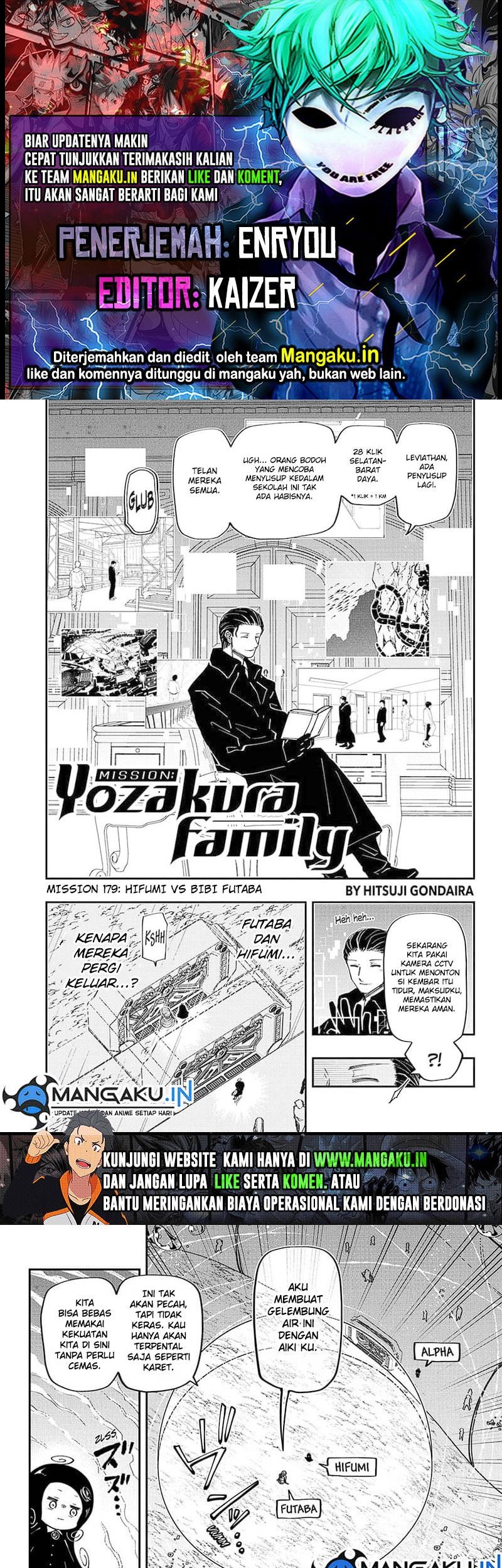 Baca Komik Mission: Yozakura Family Chapter 179 Gambar 1