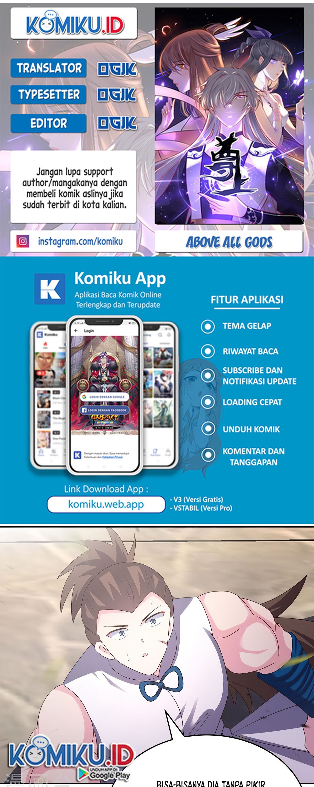 Komik Above All Gods Chapter 421 gambar nomor 1