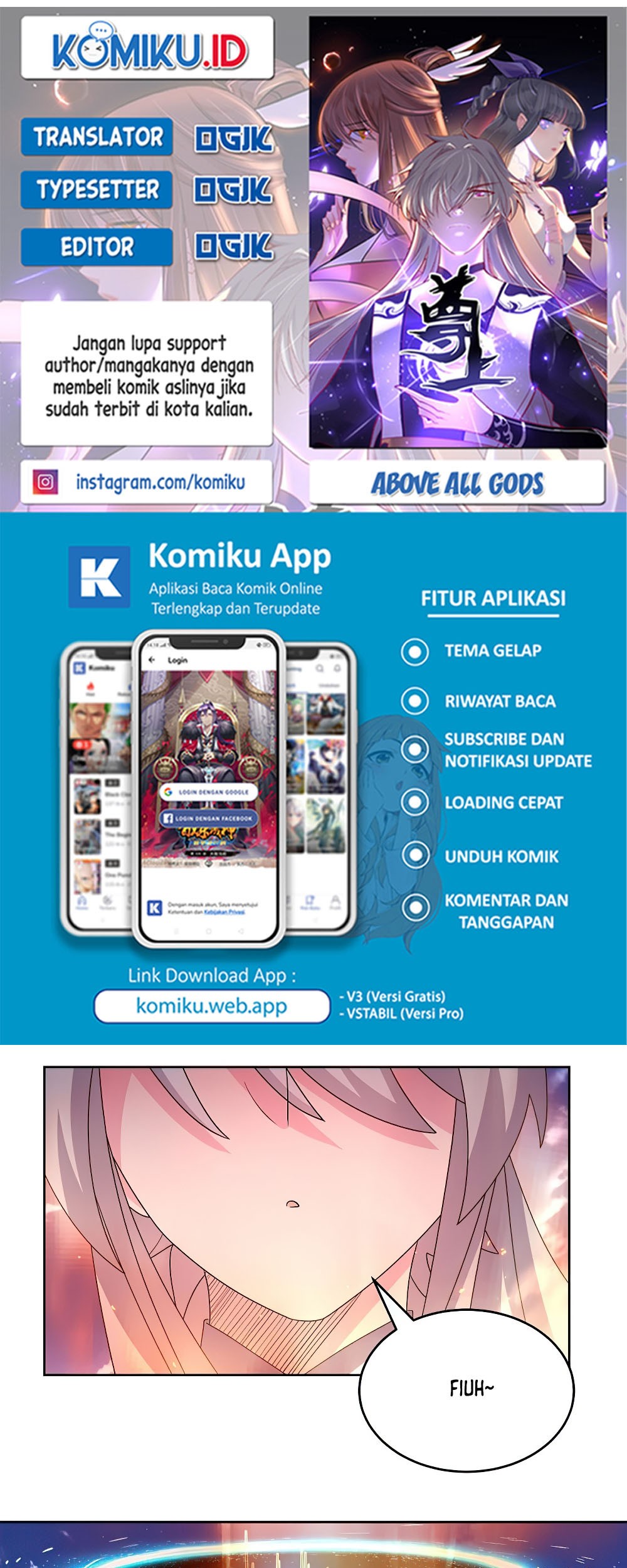 Komik Above All Gods Chapter 424 gambar nomor 1