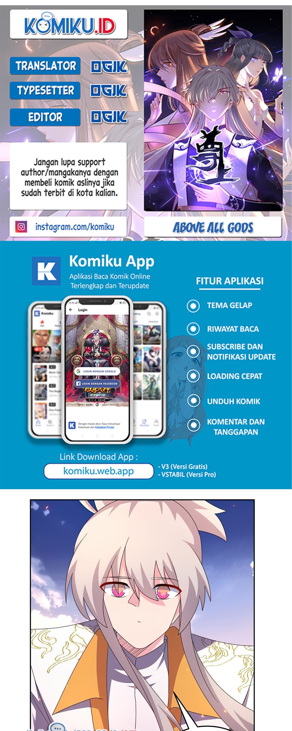 Komik Above All Gods Chapter 425 gambar nomor 1