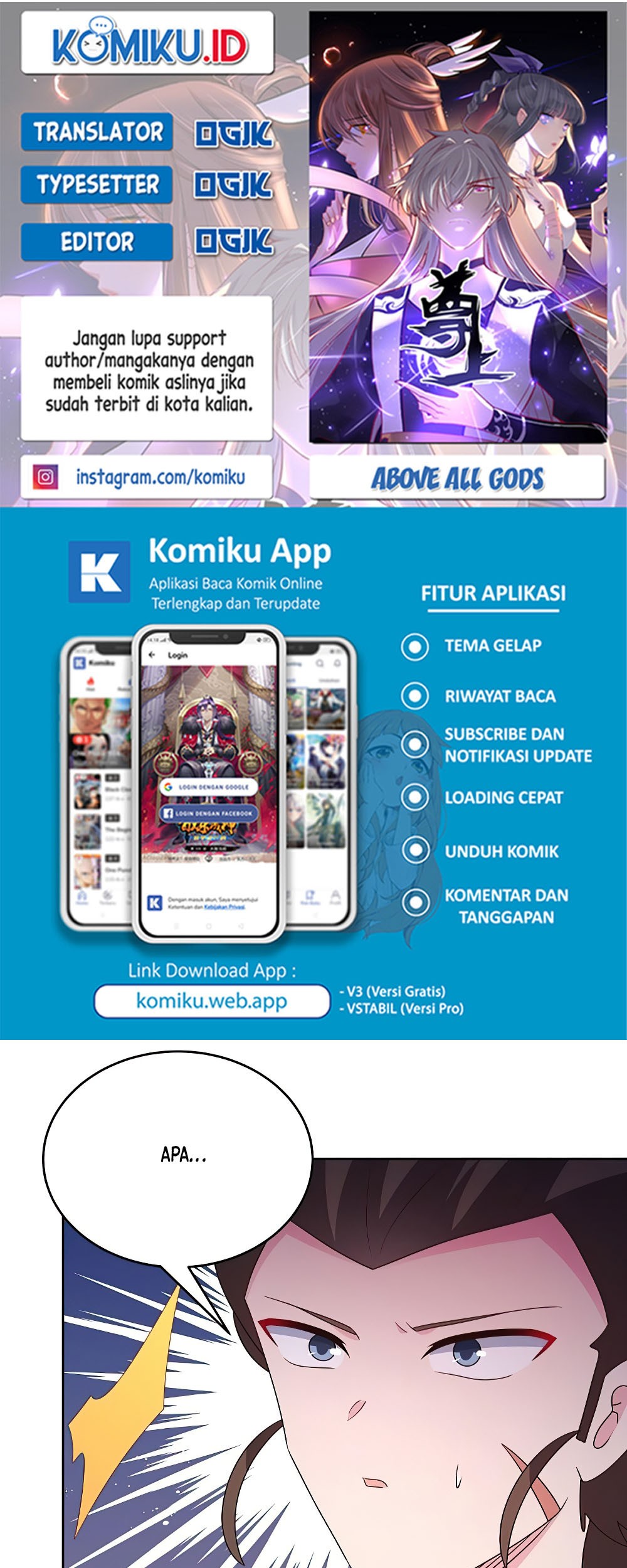 Komik Above All Gods Chapter 426.5 gambar nomor 1
