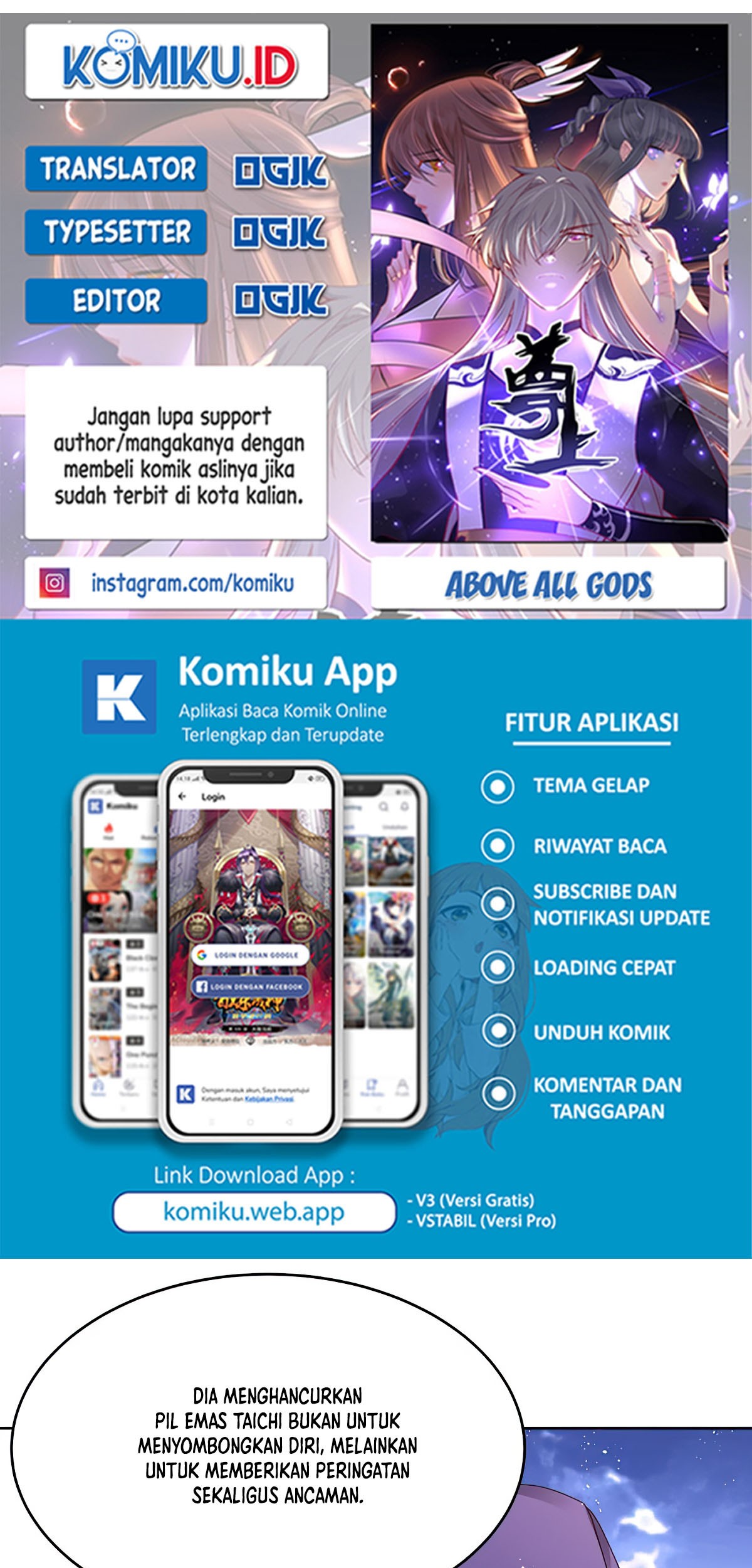 Komik Above All Gods Chapter 428 gambar nomor 1