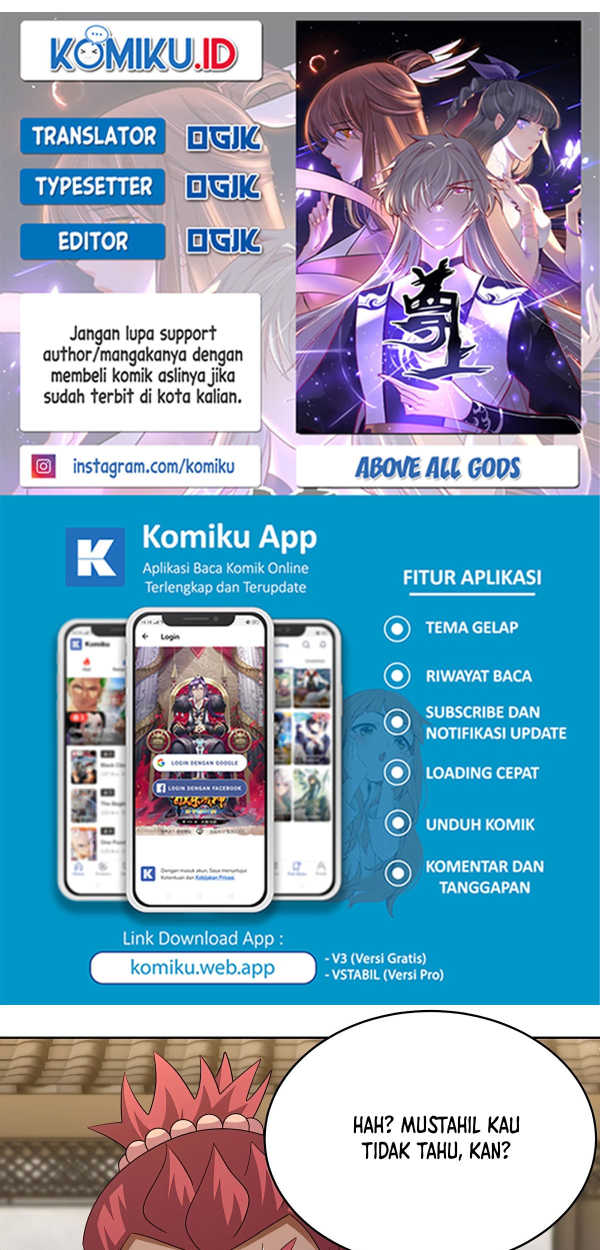 Baca Komik Above All Gods Chapter 430 Gambar 1