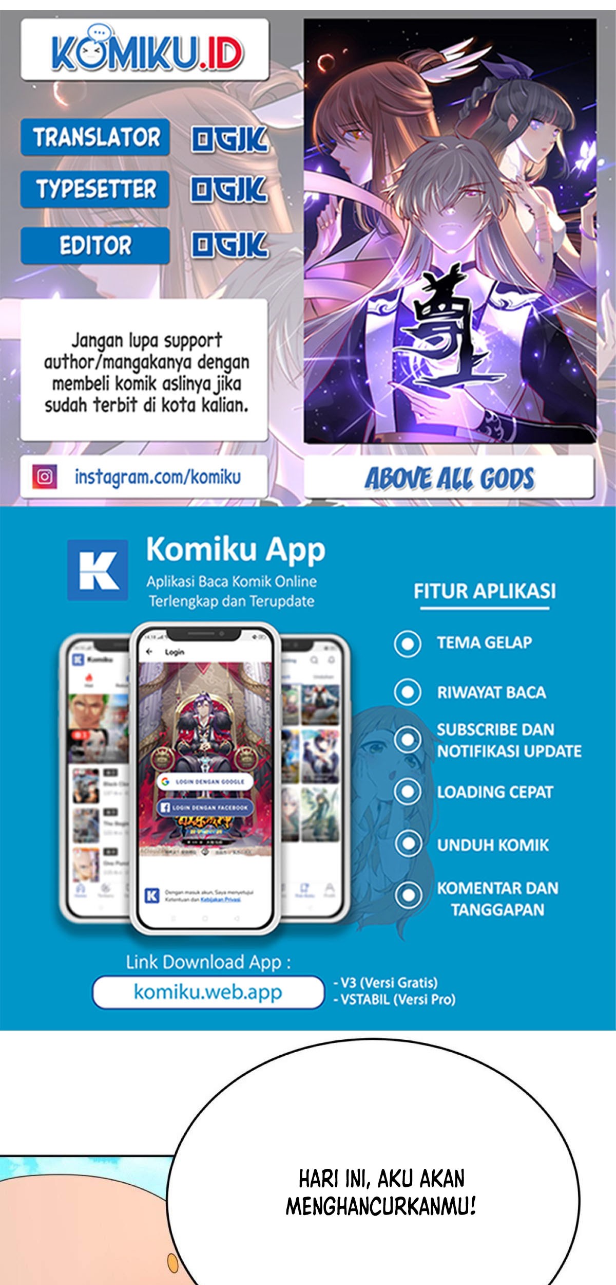 Baca Komik Above All Gods Chapter 433.5 Gambar 1