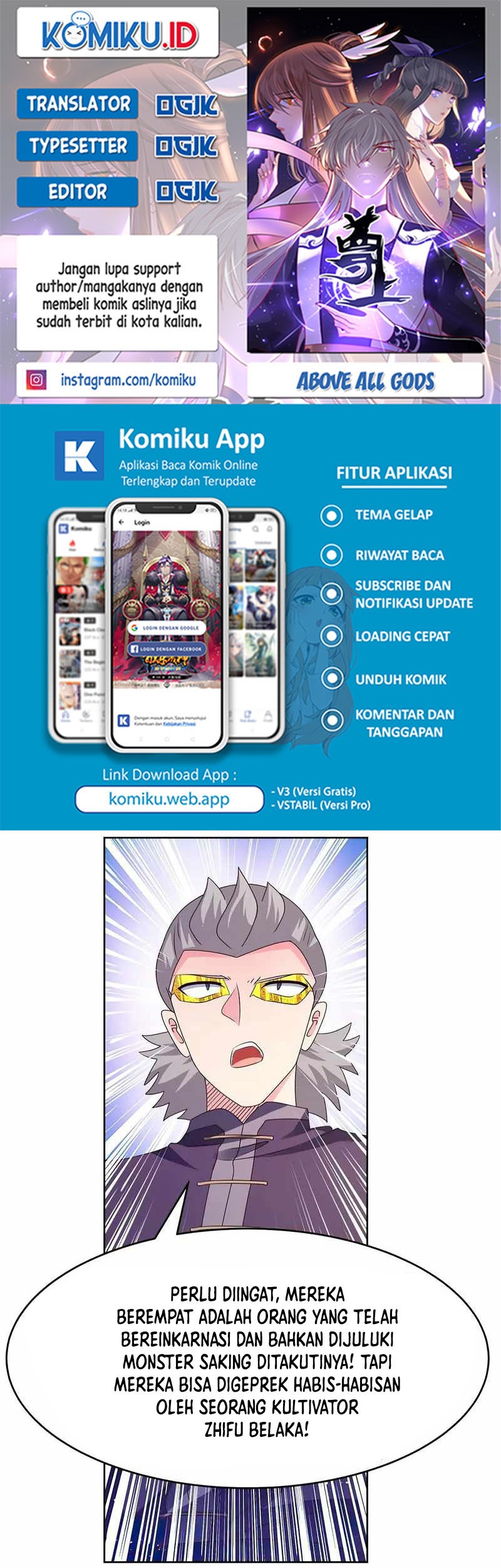 Komik Above All Gods Chapter 434.5 gambar nomor 1