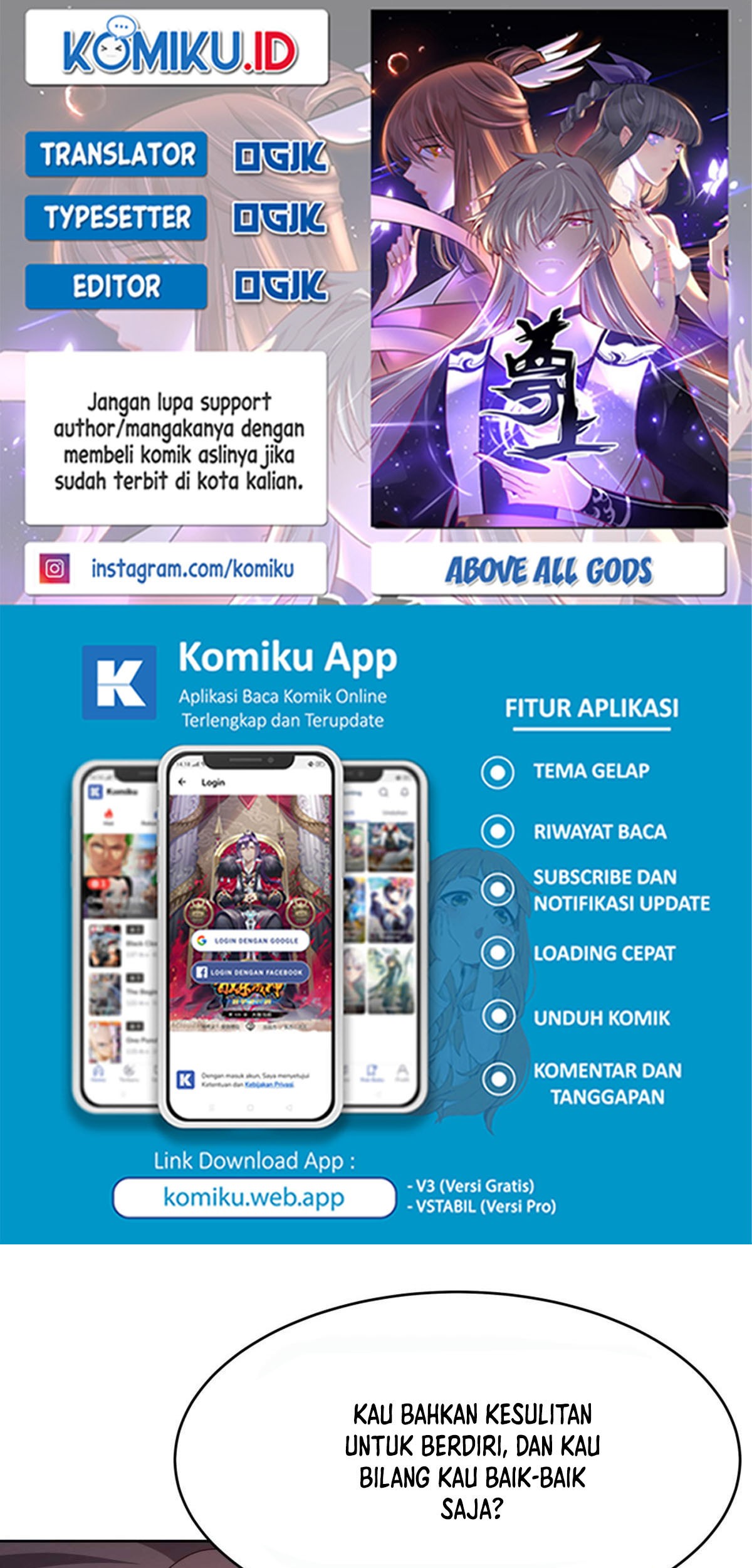 Komik Above All Gods Chapter 436 gambar nomor 1