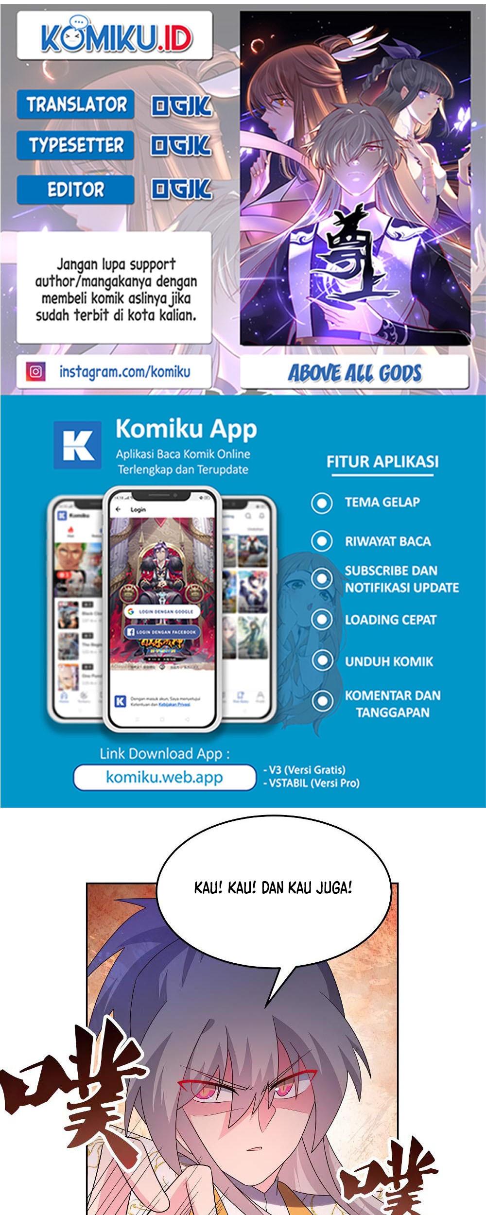 Komik Above All Gods Chapter 438 gambar nomor 1