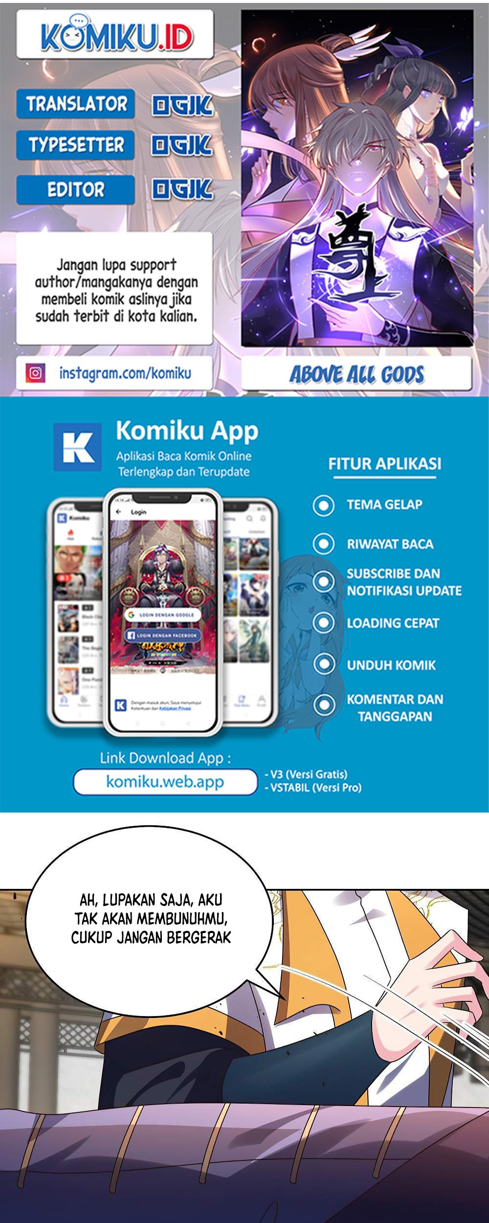 Baca Komik Above All Gods Chapter 438.5 Gambar 1