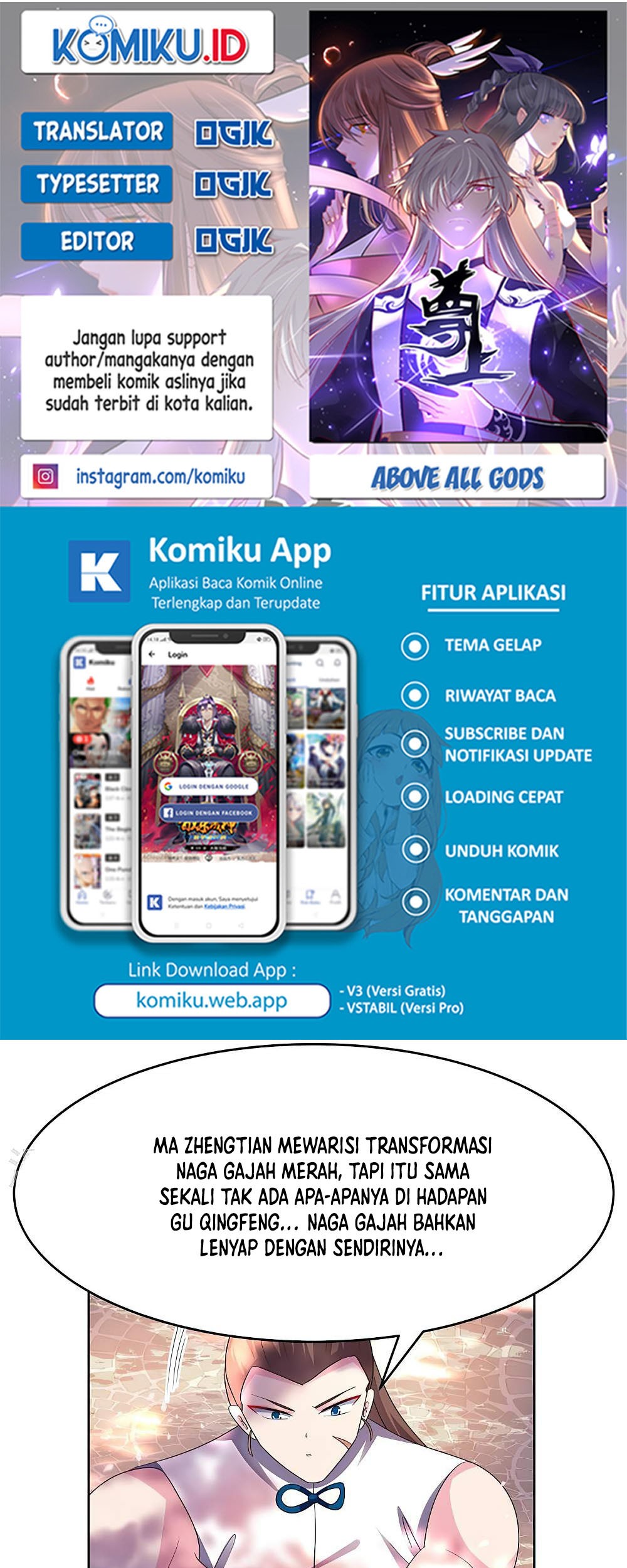 Komik Above All Gods Chapter 439 gambar nomor 1