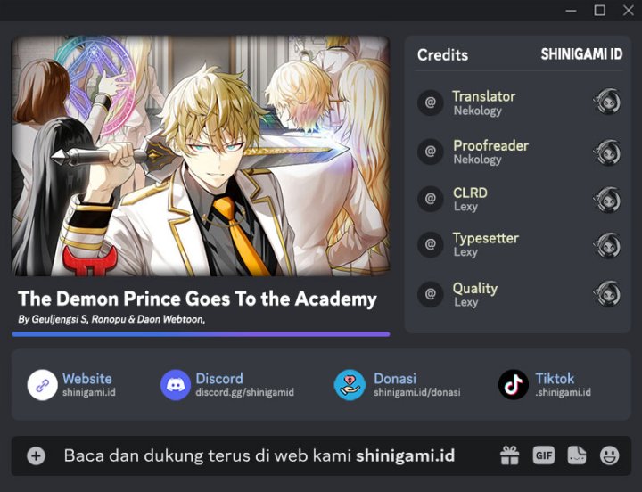 Baca Komik The Demon Prince Goes to the Academy Chapter 34 Gambar 1