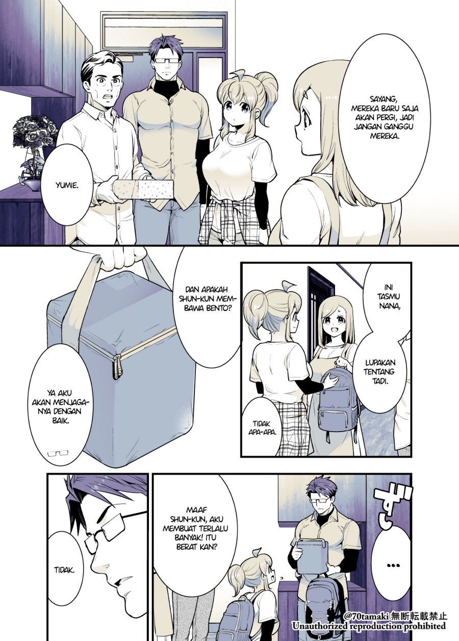 Baca Manga Osananajimi ga Hisabisa ni Saikai Shitara Otagai Kyonyuu ni Natteta Chapter 38 Gambar 2