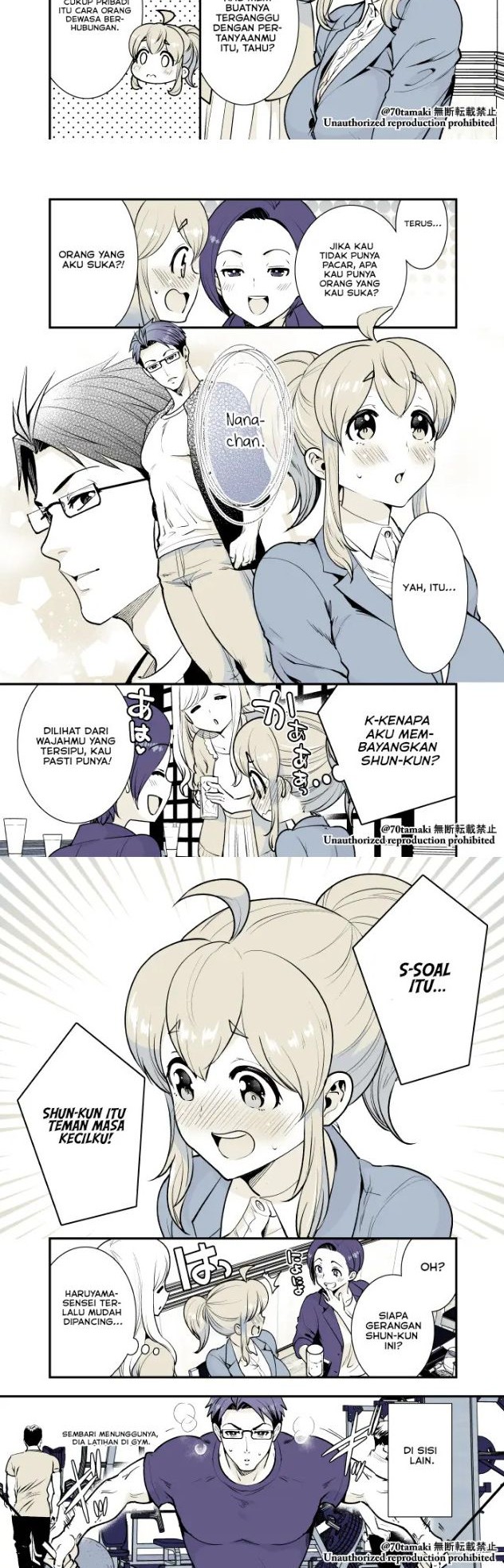 Baca Manga Osananajimi ga Hisabisa ni Saikai Shitara Otagai Kyonyuu ni Natteta Chapter 23 Gambar 2
