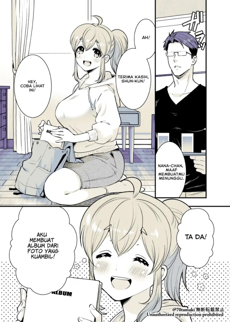 Baca Manga Osananajimi ga Hisabisa ni Saikai Shitara Otagai Kyonyuu ni Natteta Chapter 16 Gambar 2
