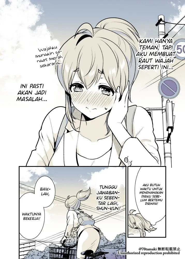Osananajimi ga Hisabisa ni Saikai Shitara Otagai Kyonyuu ni Natteta Chapter 12 Gambar 5