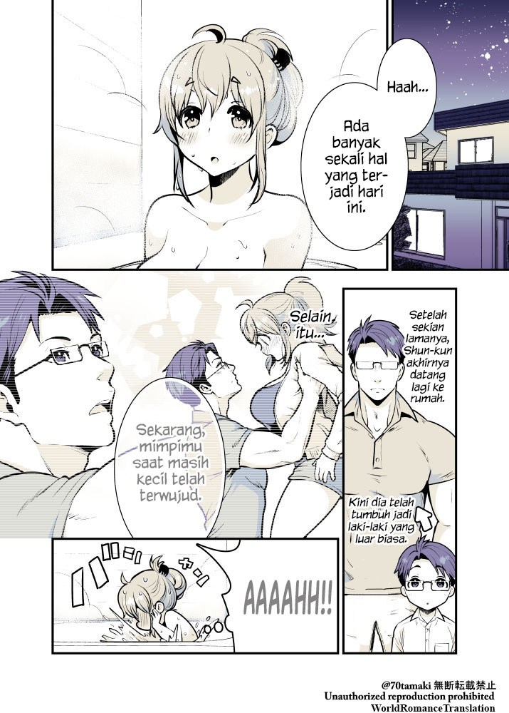 Baca Manga Osananajimi ga Hisabisa ni Saikai Shitara Otagai Kyonyuu ni Natteta Chapter 09 Gambar 2